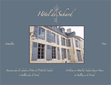 Tablet Screenshot of hotel-de-suhard.fr